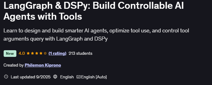 الصور · LangGraph & DSPy: بناء قابل للتحكم AI الوكلاء مع الأدوات 2025-9