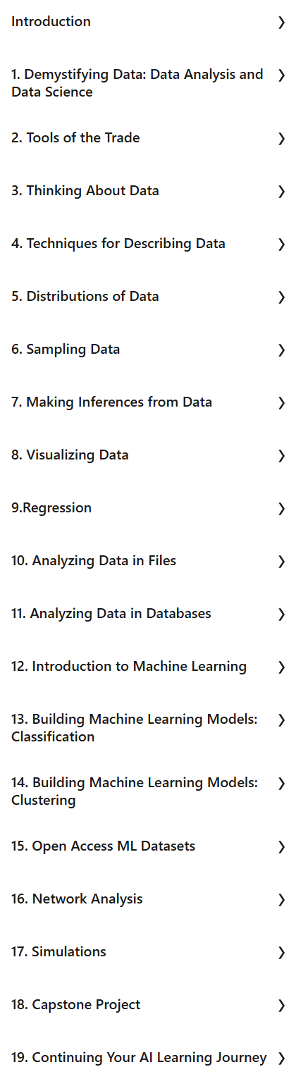 Course topics · LinkedIn — Complete Guide to Generative AI for Data Analysis and Data Science 2024-9