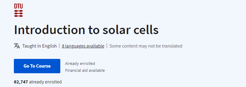 Pictures · Introduction to solar cells 2023-11