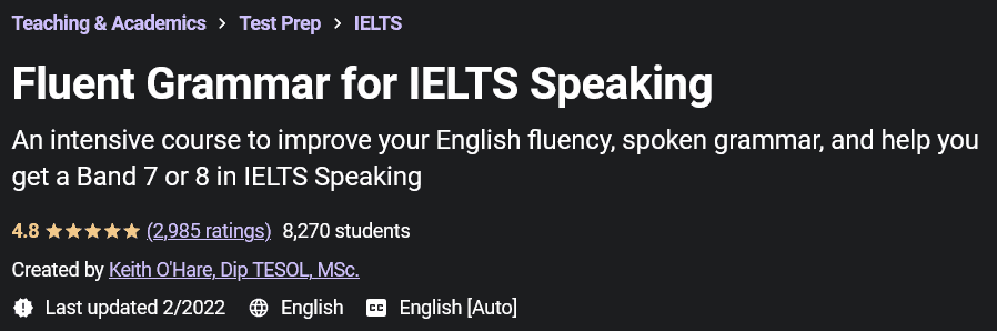 Pictures · Udemy — Fluent Grammar for IELTS Speaking 2020-11