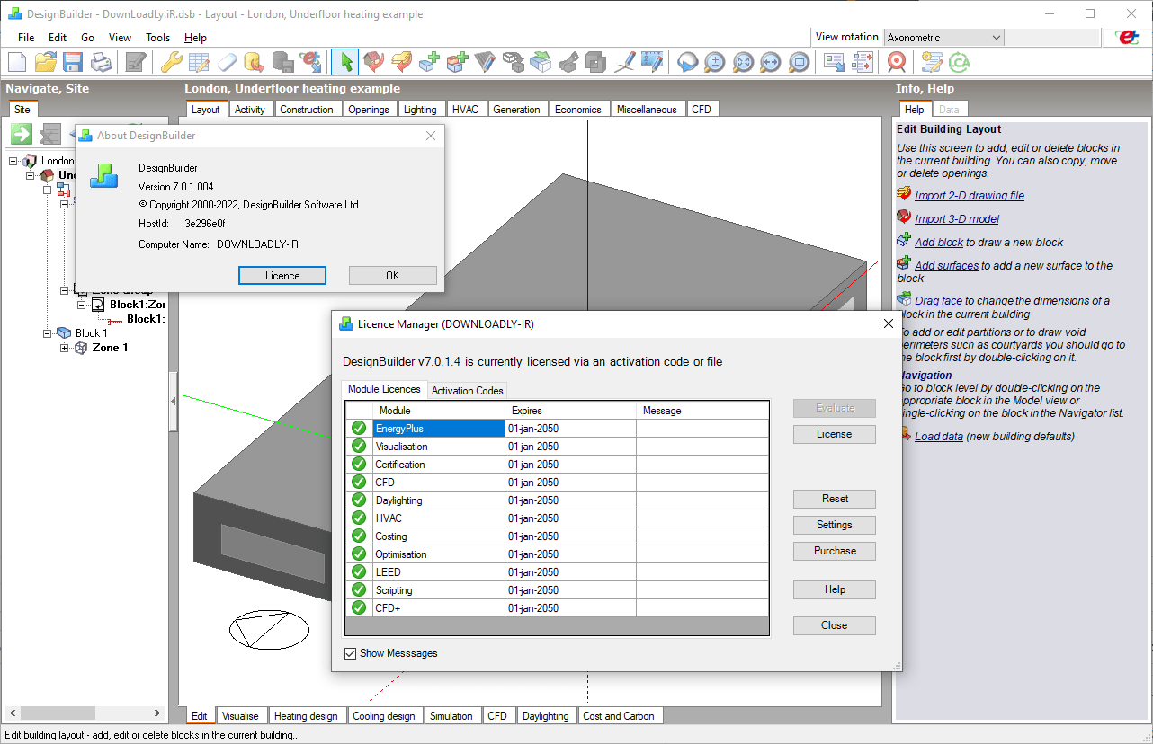 Pictures · DesignBuilder 7.3.1.003