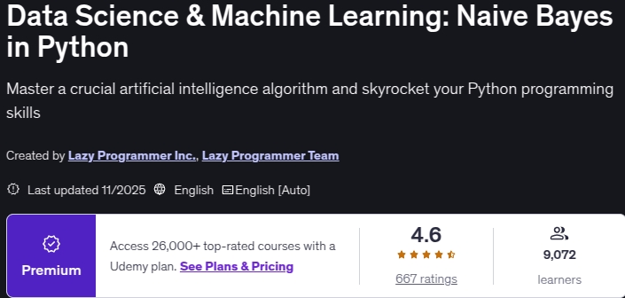 Images · Science des données et machine learning: Naive Bayes Python 2025-11
