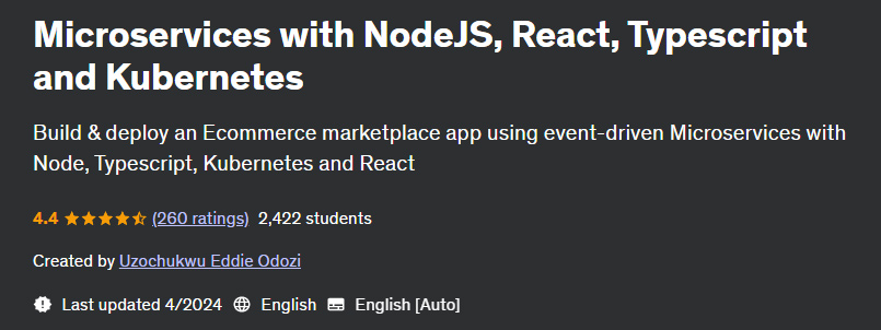 Pictures · Microservices with NodeJS, React, Typescript and Kubernetes 2024-4