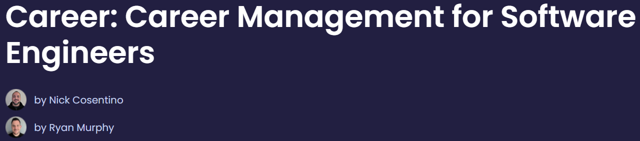 Pictures · Dometrain – Career: Career Management for Software Engineers 2025-3