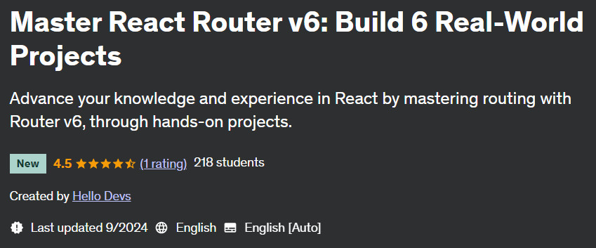 Pictures · Udemy — Master React Router v6: Build 6 Real-World Projects 2024-9