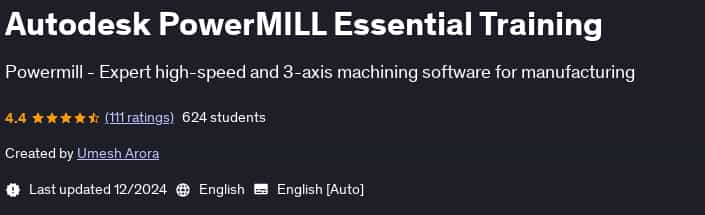 Pictures · Udemy — Autodesk PowerMILL Essential Training 2024-12