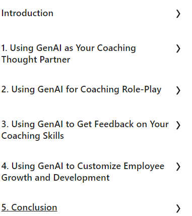 Course topics · LinkedIn — Enhance Your Coaching Impact with Generative AI 2024-6