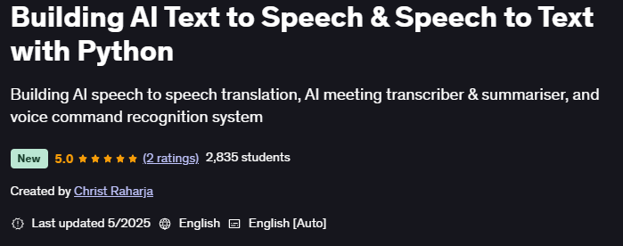 Pictures · Building AI Text to Speech & Speech to Text with Python 2025-5