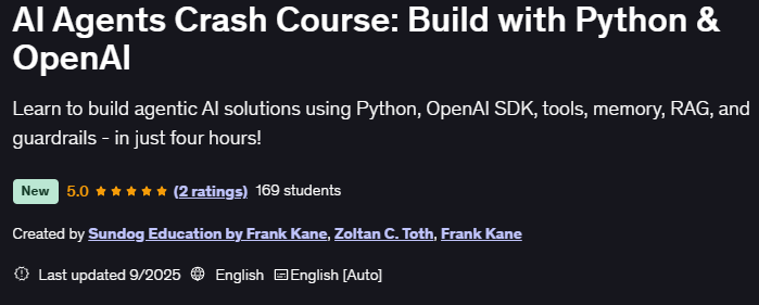 Pictures · Udemy — AI Agents Crash Course: Build with Python & OpenAI 2025-9