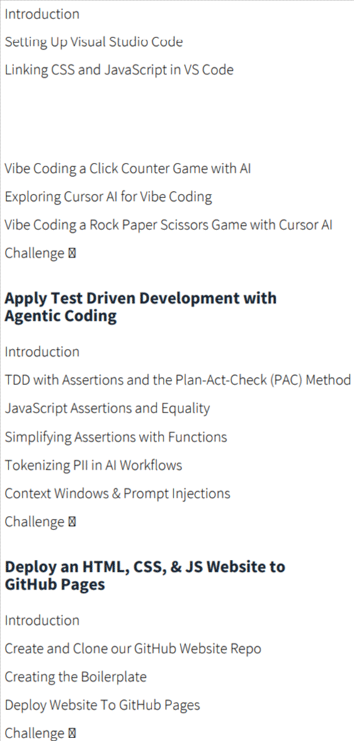 Kursthemen · CBTNuggets - AI Vibe Coding & Sicherheit: ChatGPT, Kurs & TDD Online Training 2025-10