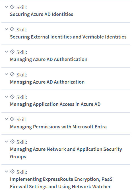 Course topics · CBTNuggets – Azure Security Engineer Associate Online Training 2023-6