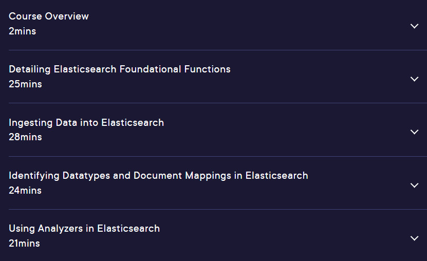 Course topics · Elastic Stack: Getting Started 2024-10