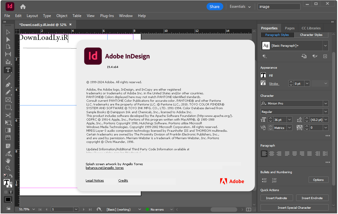 Bilder · Die Adobe InDesign 2026 Der V214 Windows/ 20.1 macOS