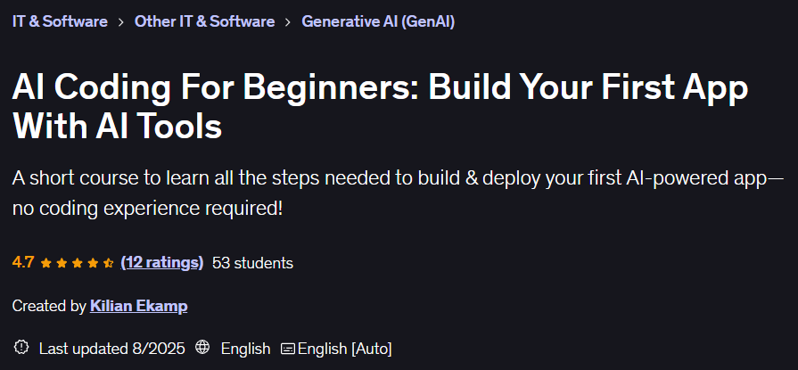 Pictures · AI Coding For Beginners: Build Your First App With AI Tools 2025-3
