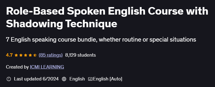 Pictures · Udemy — Role-Based Spoken English Course with Shadowing Technique 2024-6