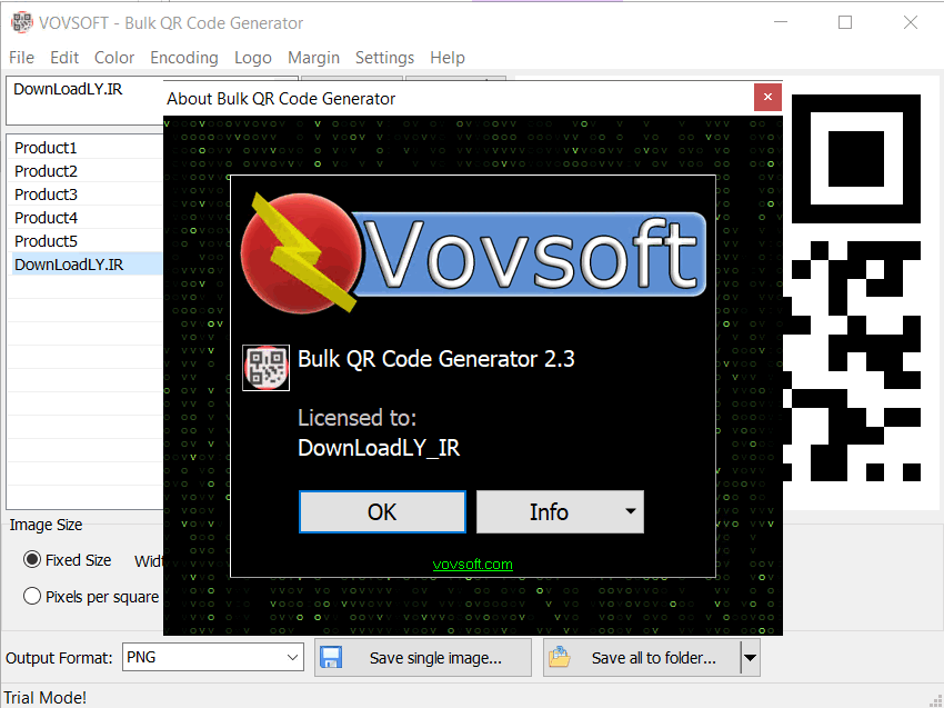 Images · Générateur de code QR Bulk 2.3