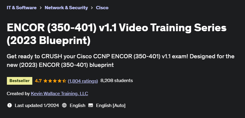 Pictures · Udemy — ENCOR (350-401) v1.1 Video Training Series (2023 Blueprint) 2024-1