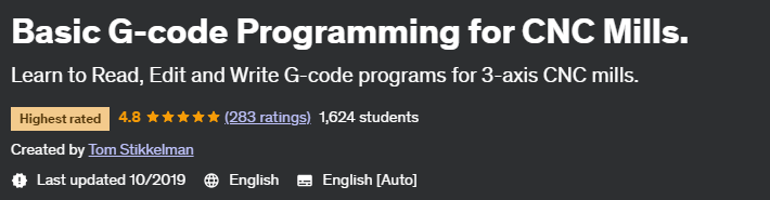 Pictures · Udemy — Basic G-code Programming for CNC Mills. 2019-10