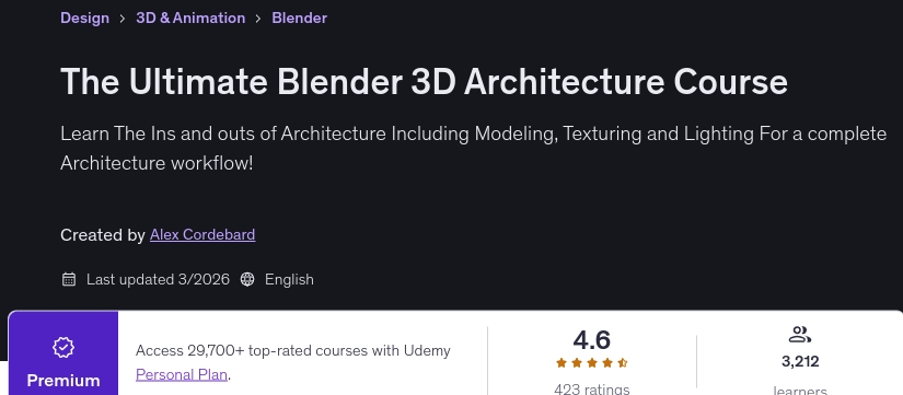 चित्र · Ultimate Blender 3D आर्किटेक्चर पाठ्यक्रम 2026-3