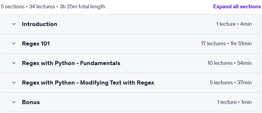 Course topics · Regular Expression with Python 2025-5