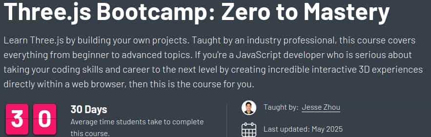 Bilder · ZeroToMastery – Three.js Bootcamp: Zero to Mastery 2025-4