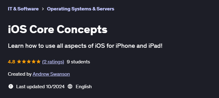 Pictures · Udemy — iOS Core Concepts 2024-10
