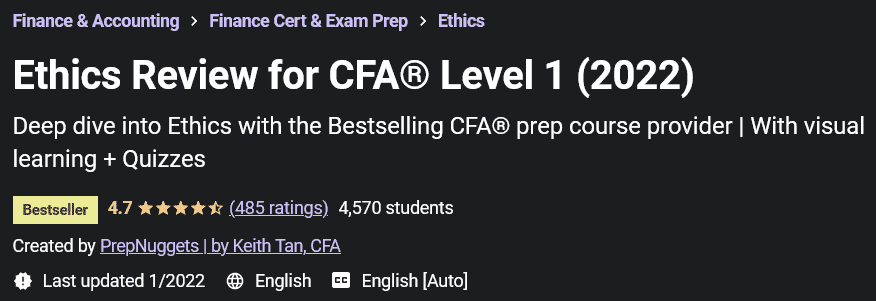 Pictures · Udemy — Ethics Review for CFA® Level 1 (2022) 2022-1