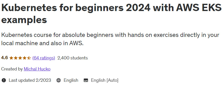 Pictures · Udemy — Kubernetes for beginners 2024 with AWS EKS examples 2023-2