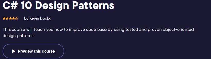 Pictures · Pluralsight — C# 10 Design Patterns 2024-6