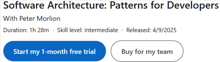Pictures · LinkedIn — Software Architecture: Patterns for Developers 2025-4