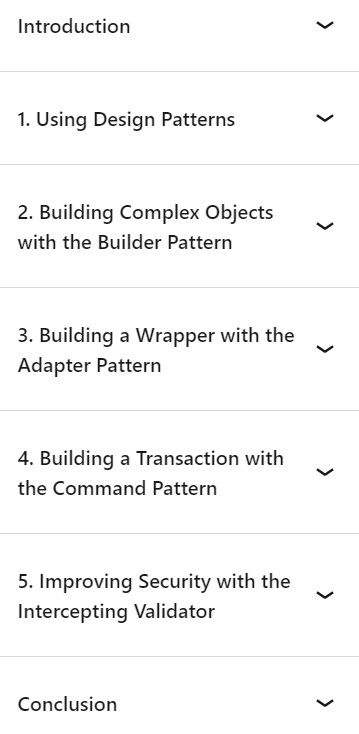 Course topics · LinkedIn — Advanced Python: Build Hands-On Projects with Design Patterns 2023-9