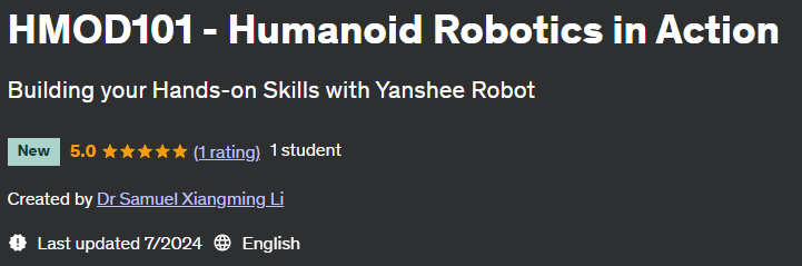 Pictures · HMOD101 – Humanoid Robotics in Action 2024-6