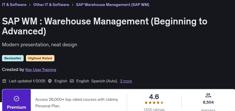 图片 · SAP WM : 仓库管理(从先进到先进) 2025-1