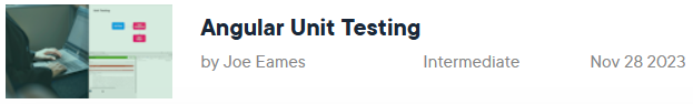 Pictures · Angular Unit Testing 2024-2