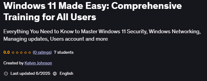 تصاویر · Windows 11 Made Easy: تمام صارفین کے لئے جامع تربیت 2025-6