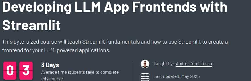 Pictures · ZeroToMastery — Developing LLM App Frontends with Streamlit 2025-4