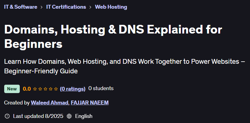 Pictures · Domains, Hosting & DNS Explained for Beginners 2025-9