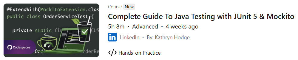 Pictures · Complete Guide To Java Testing with JUnit 5 & Mockito 2024-10