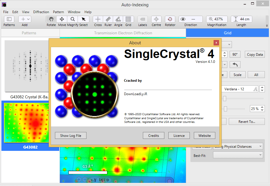 الصور · كريستال 11.5.1.300 الفوز /macOS + كريستال واحد + CrystalDiffract