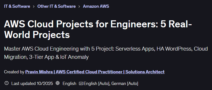 Images · AWS Cloud Projects pour Ingénieurs : 5 Projets du monde réel 2025-9