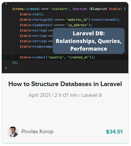 Pictures · Laravel Daily – How to Structure Databases in Laravel 2021-4