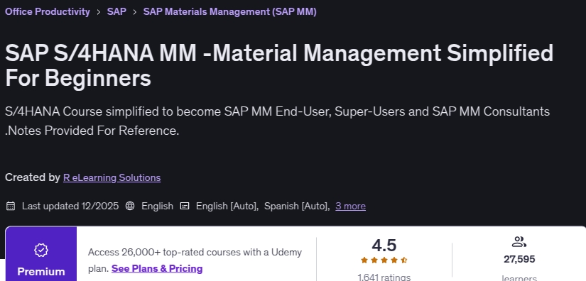 الصور · SAP S/4HANA MM -إدارة المواد بسيطة للمبتدئين 2025-12