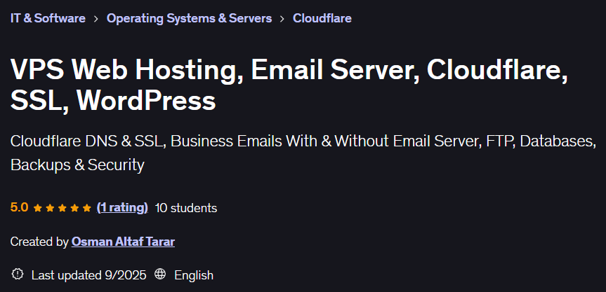تصاویر · VPS Web Hosting، ای میل سرور، CloudflareSSL کے لئے، WordPress 2025-9