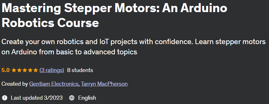 Pictures · Udemy — Mastering Stepper Motors: An Arduino Robotics Course 2023-3