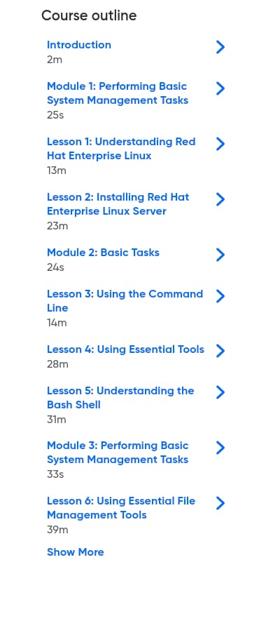 Course topics · Oreilly — Red Hat RHCSA RHEL 10 with Exam Labs – Pearson Cert Prep (Video) 2025-8