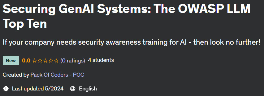 Pictures · Udemy — Securing GenAI Systems: The OWASP LLM Top Ten 2024-5