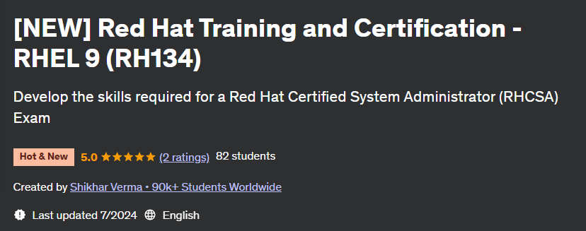 Pictures · Udemy — [NEW] Red Hat Training and Certification – RHEL 9 (RH134) 2024-6