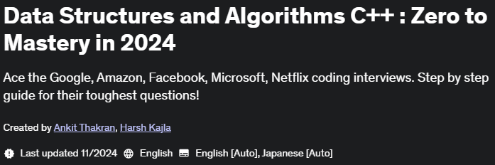Pictures · Udemy — Data Structures and Algorithms C++ : Zero to Mastery 2024-10
