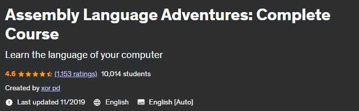 Pictures · Udemy — Assembly Language Adventures: Complete Course 2019-11