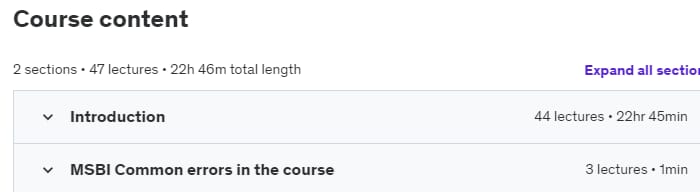 Course topics · Learn MSBI , SSIS , SSRS and SSAS Step by Step 2021-3